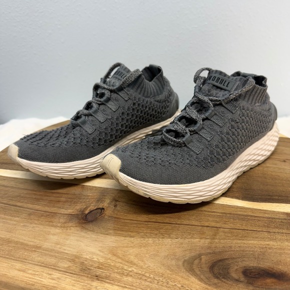 NOBULL Shoes - NOBULL Allday Knit Shoes Women's 8.5 Men 7 Gray Gum Lightweight Training Sneaker